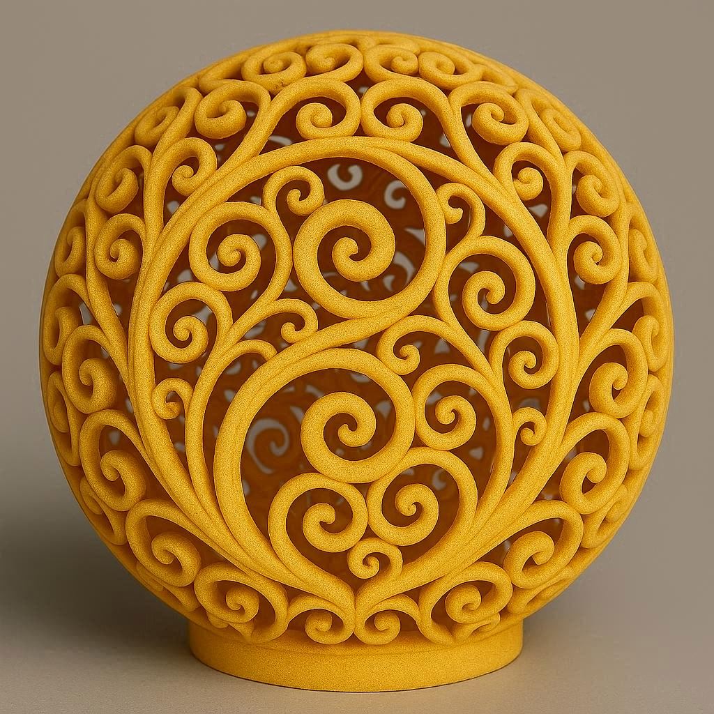 Ornamentkugel Yin-Yang - Symbol für ein LED-Teelicht