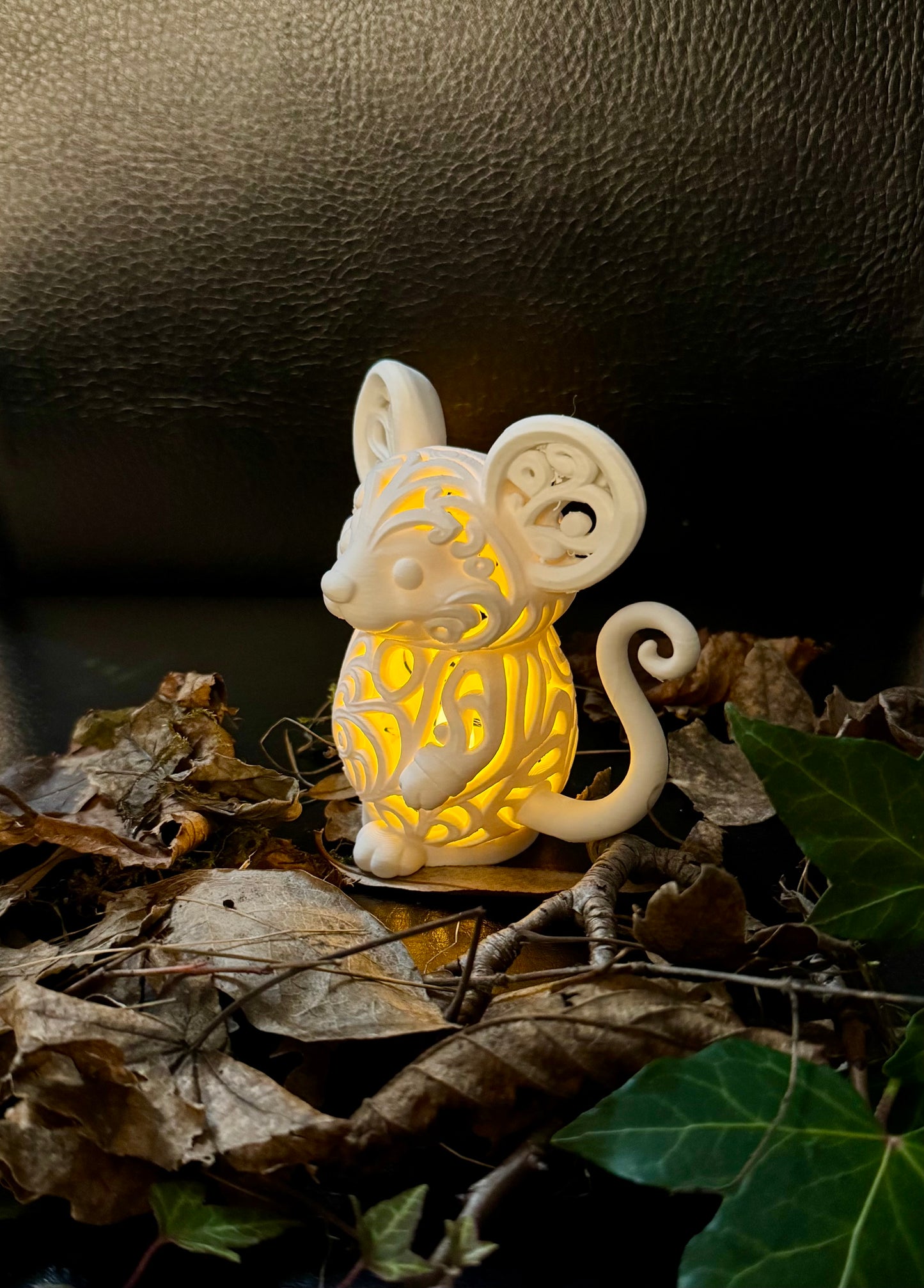 Mouse in Ornament - Style for LED Tea Light