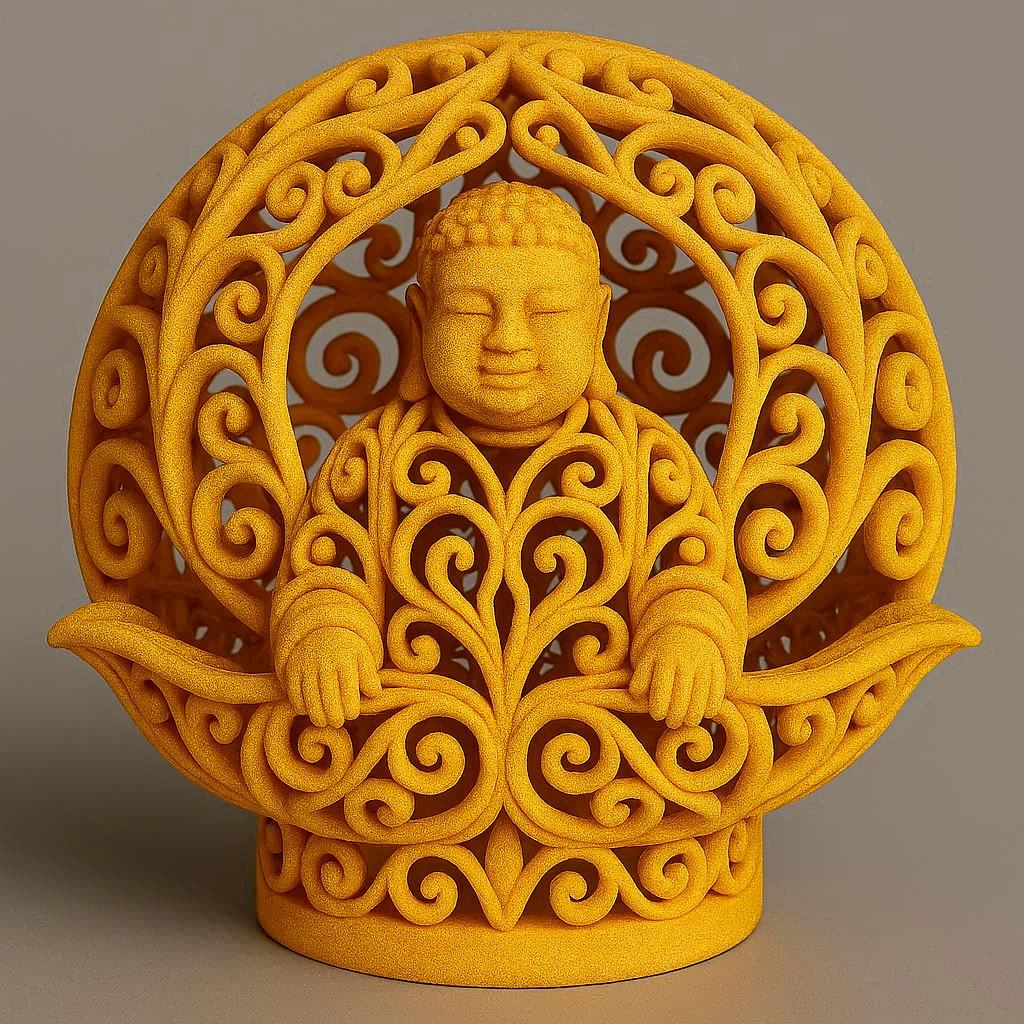 Ornamentkugel Buddha für ein LED-Teelicht