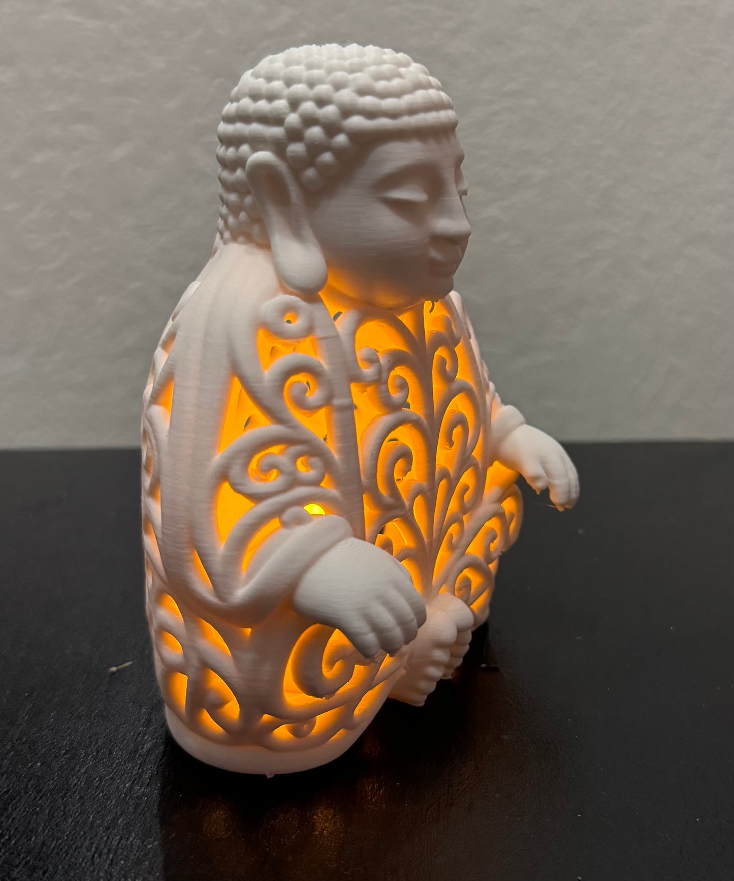 Buddha in Ornament Style for LED Tealight