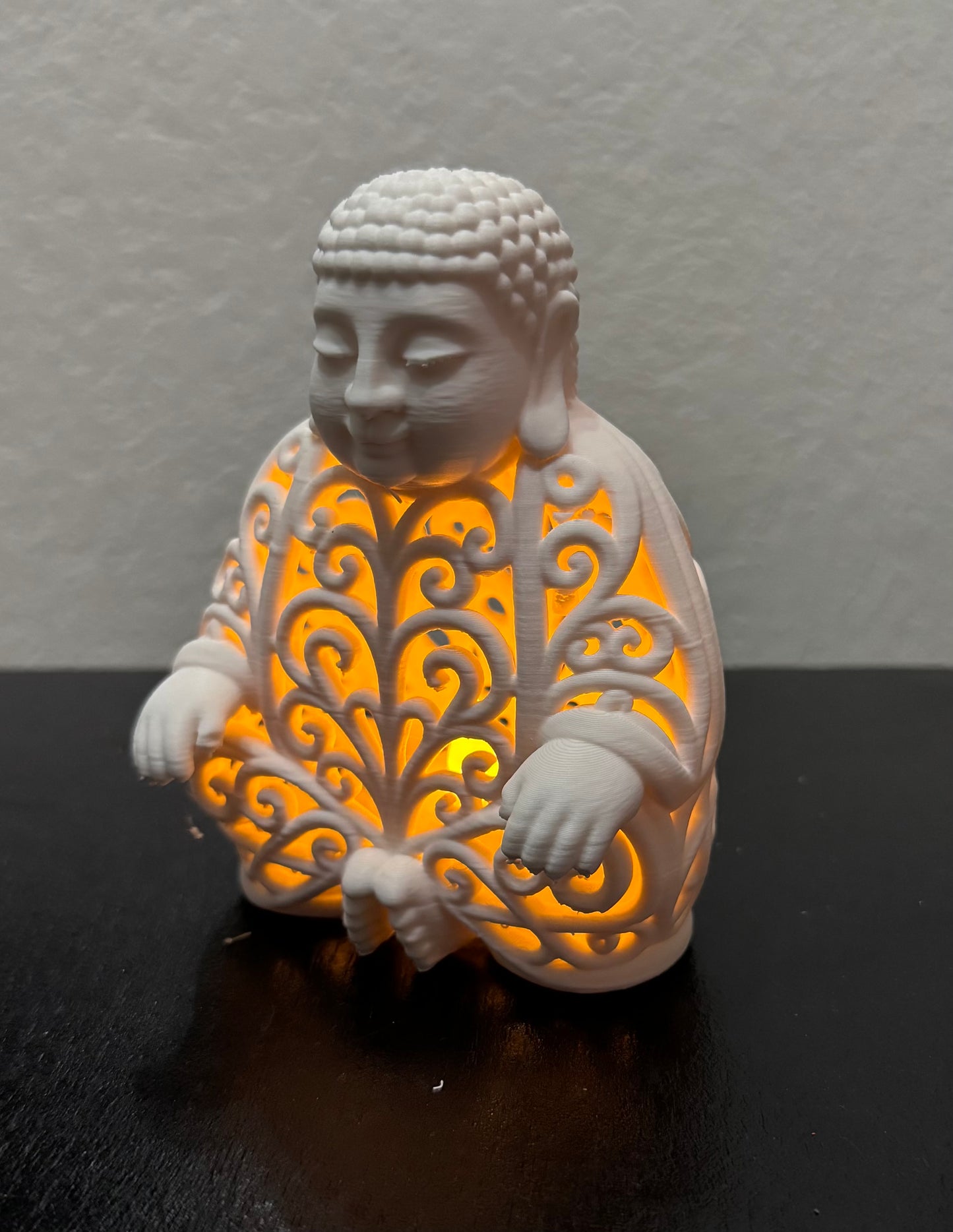 Buddha in Ornament Style for LED Tealight