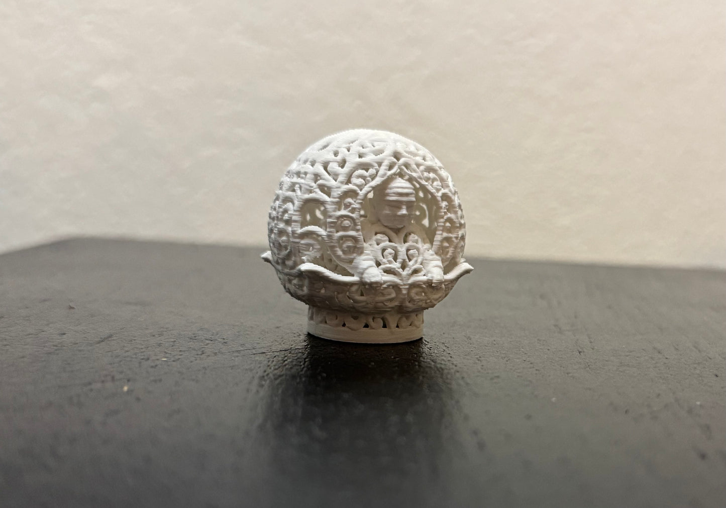 Ornamentkugel Buddha für ein LED-Teelicht