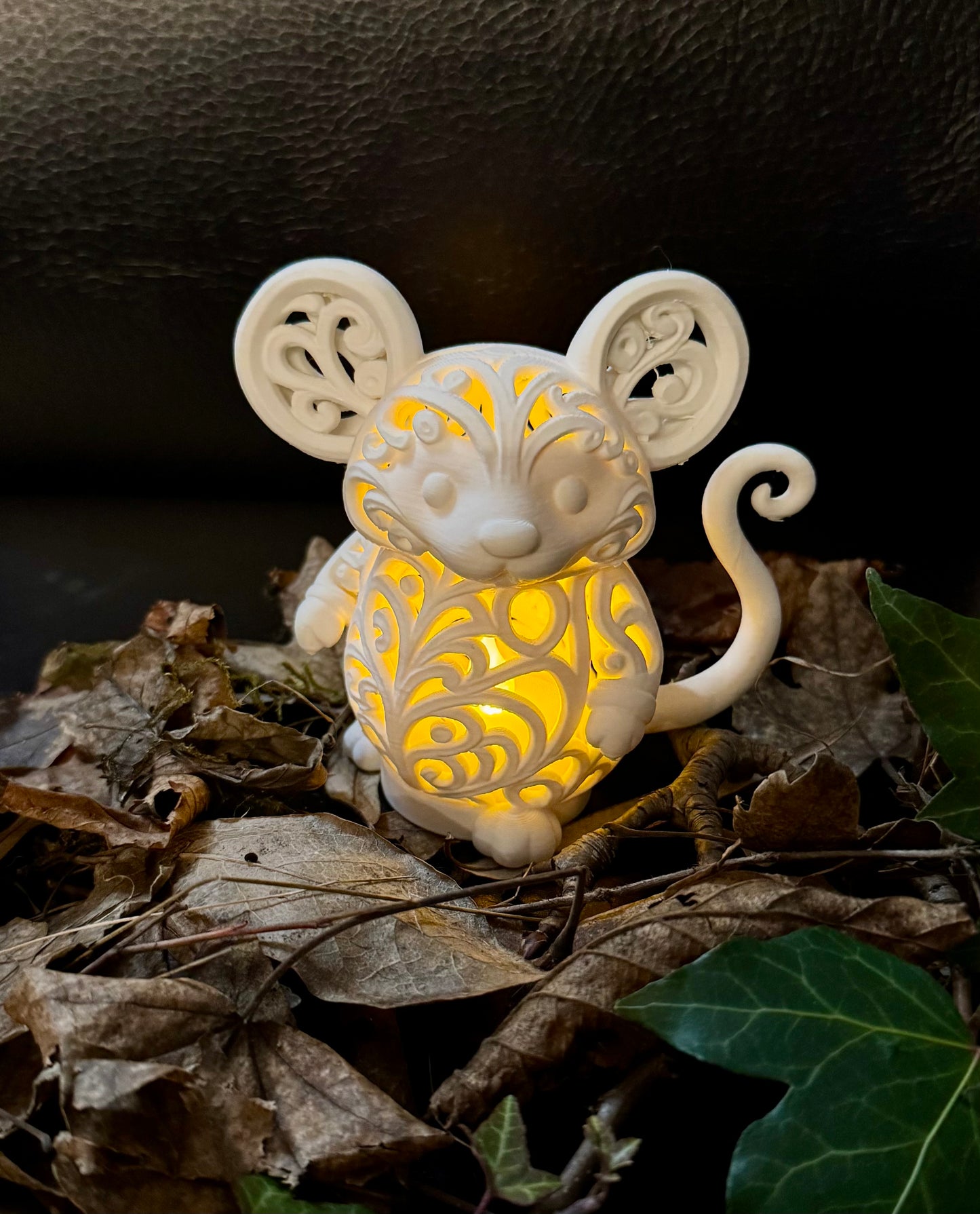 Mouse in Ornament - Style for LED Tea Light