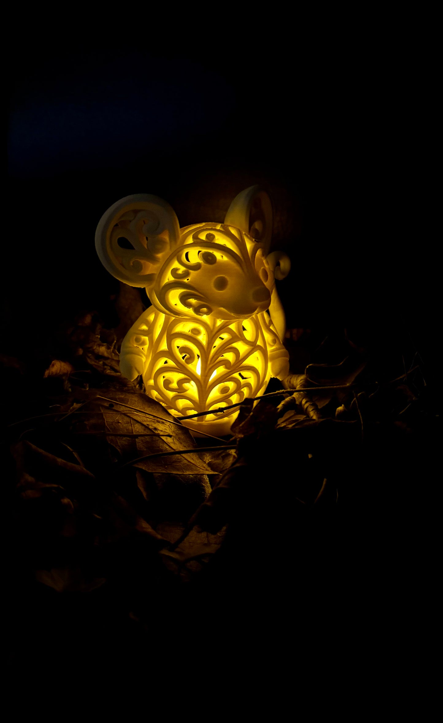 Mouse in Ornament - Style for LED Tea Light
