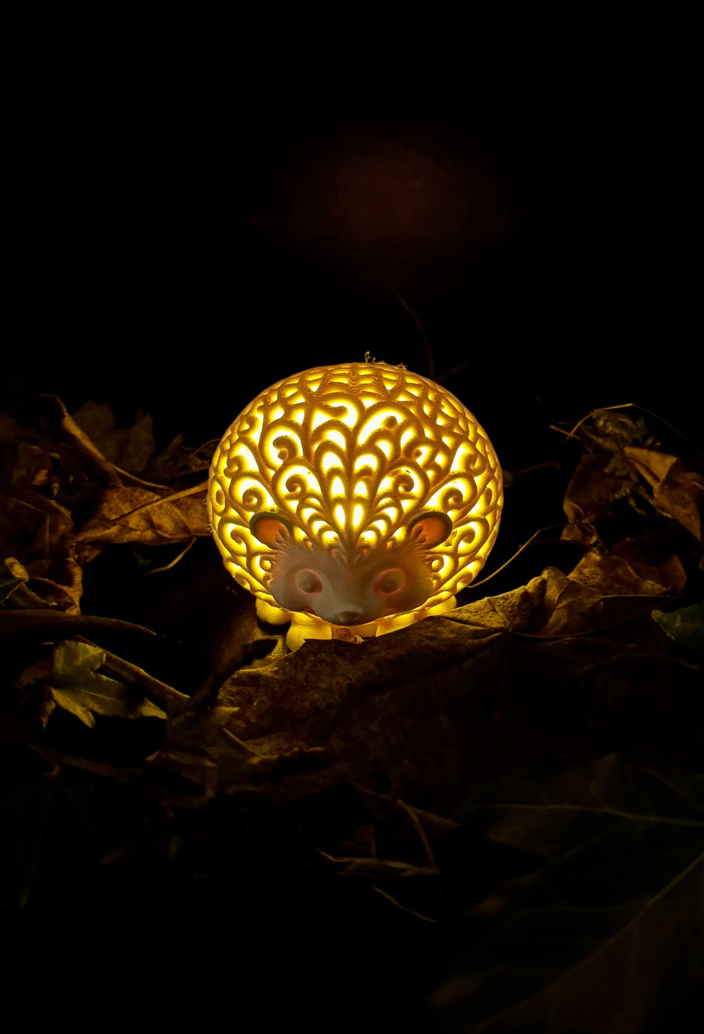 Igel im Ornament - Stil für LED-Teelicht