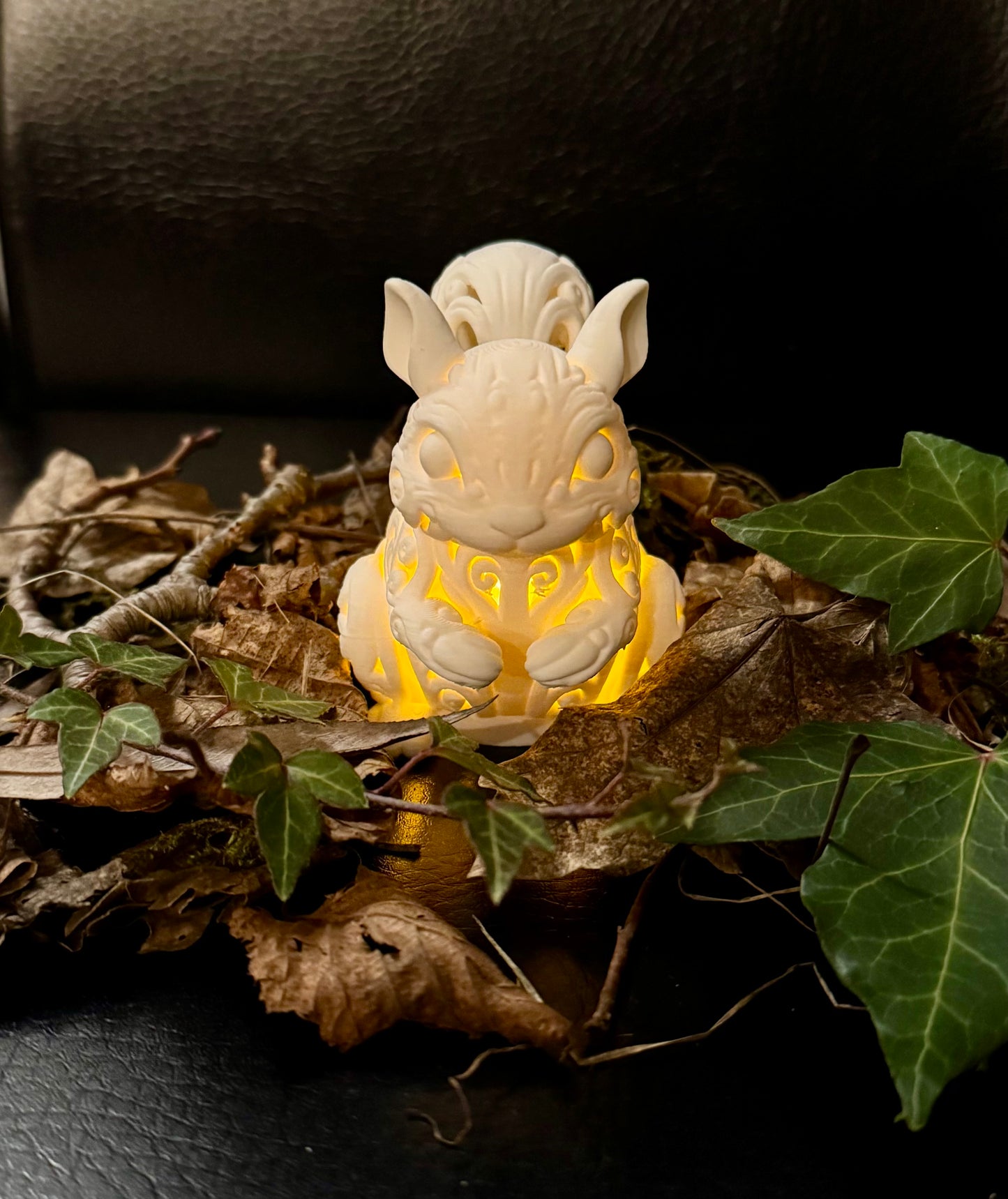 Eichhörnchen im Ornament - Stil für LED-Teelicht