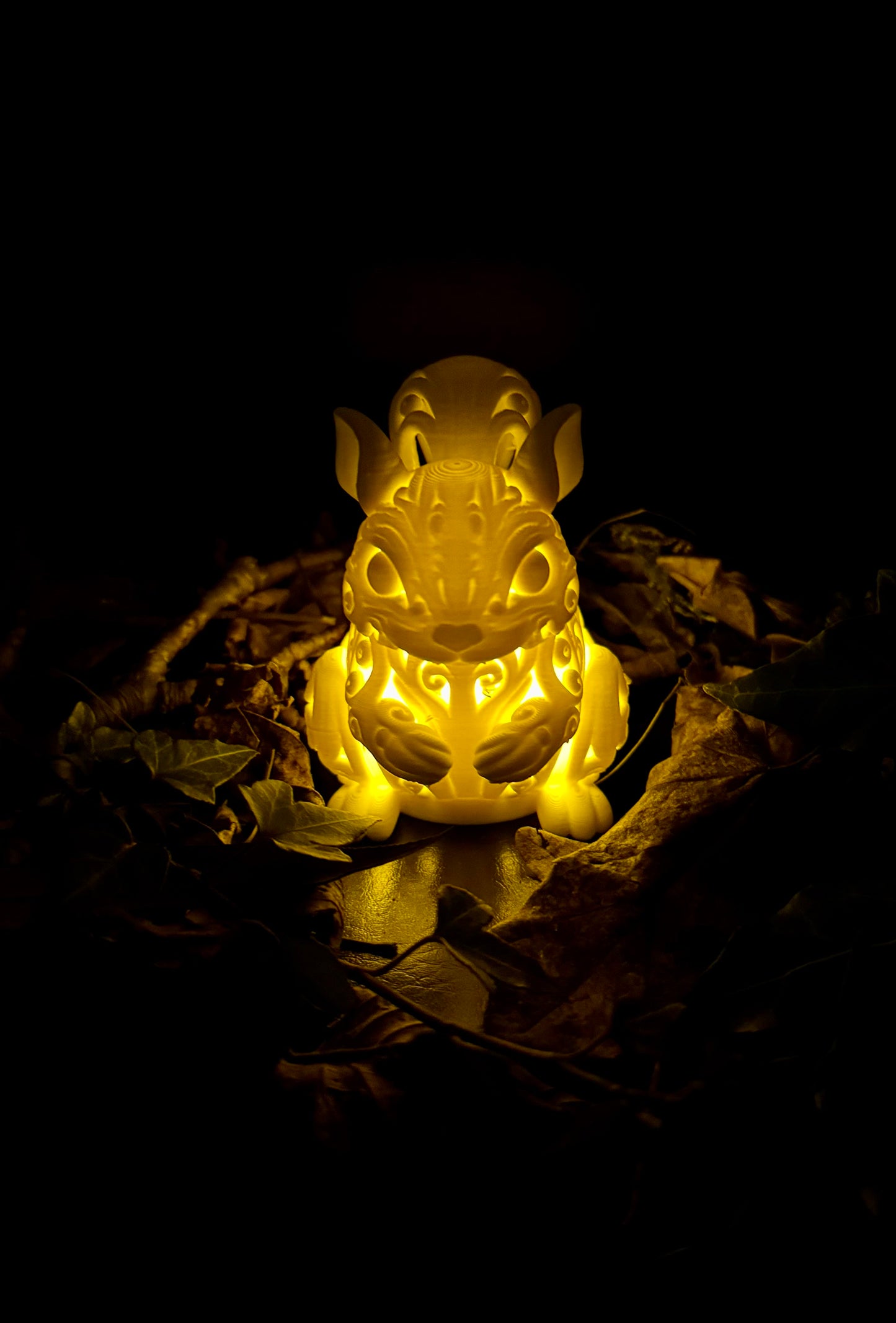 Eichhörnchen im Ornament - Stil für LED-Teelicht