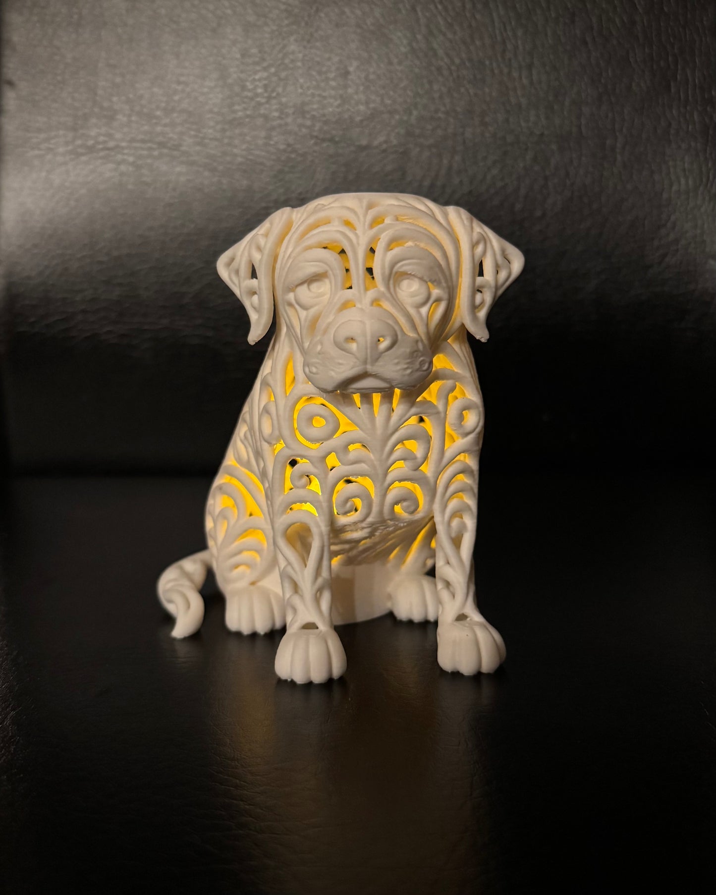 Labrador in an ornamental style for LED tealights
