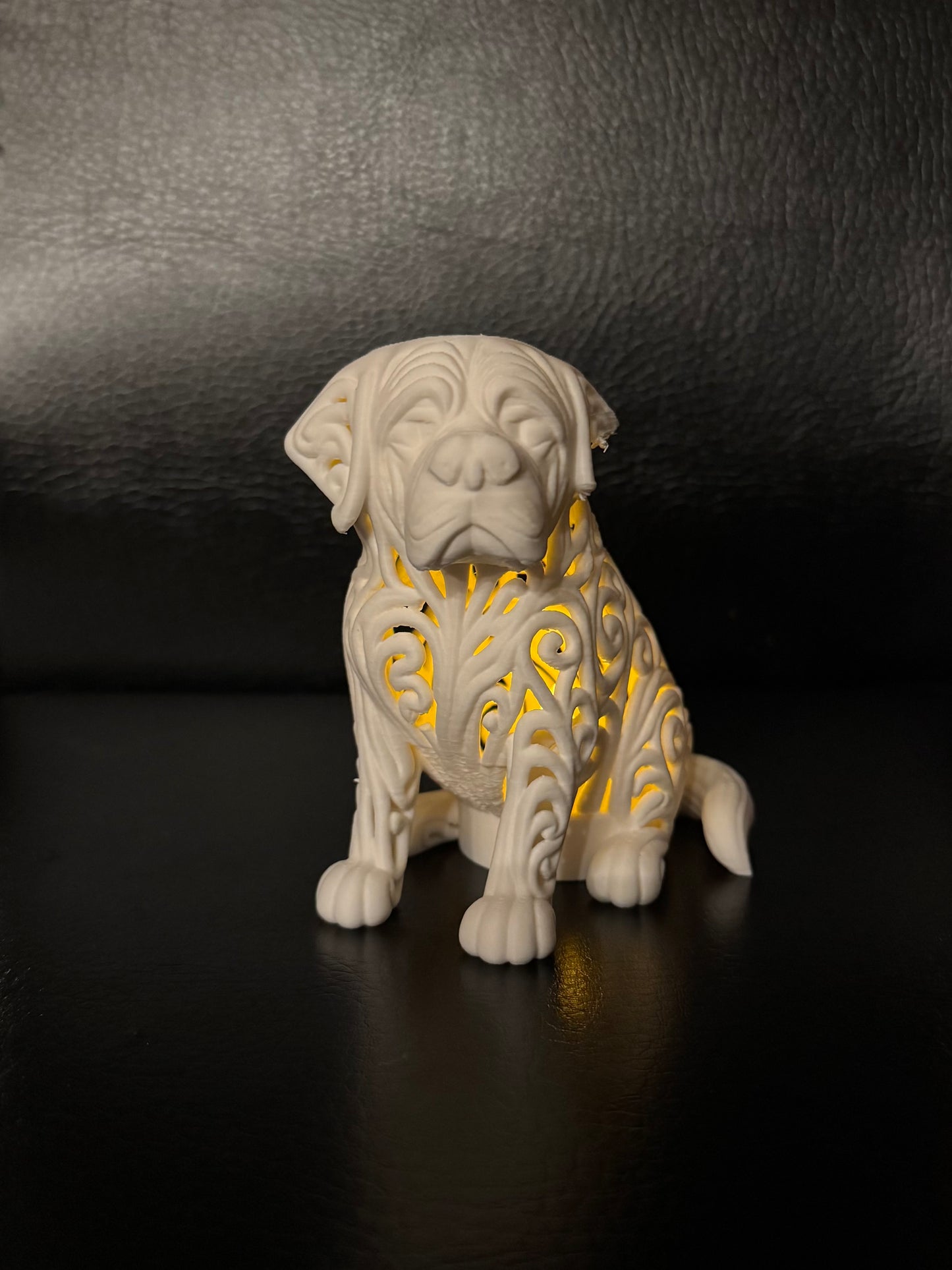 Saint Bernard in an ornamental style for LED tealight