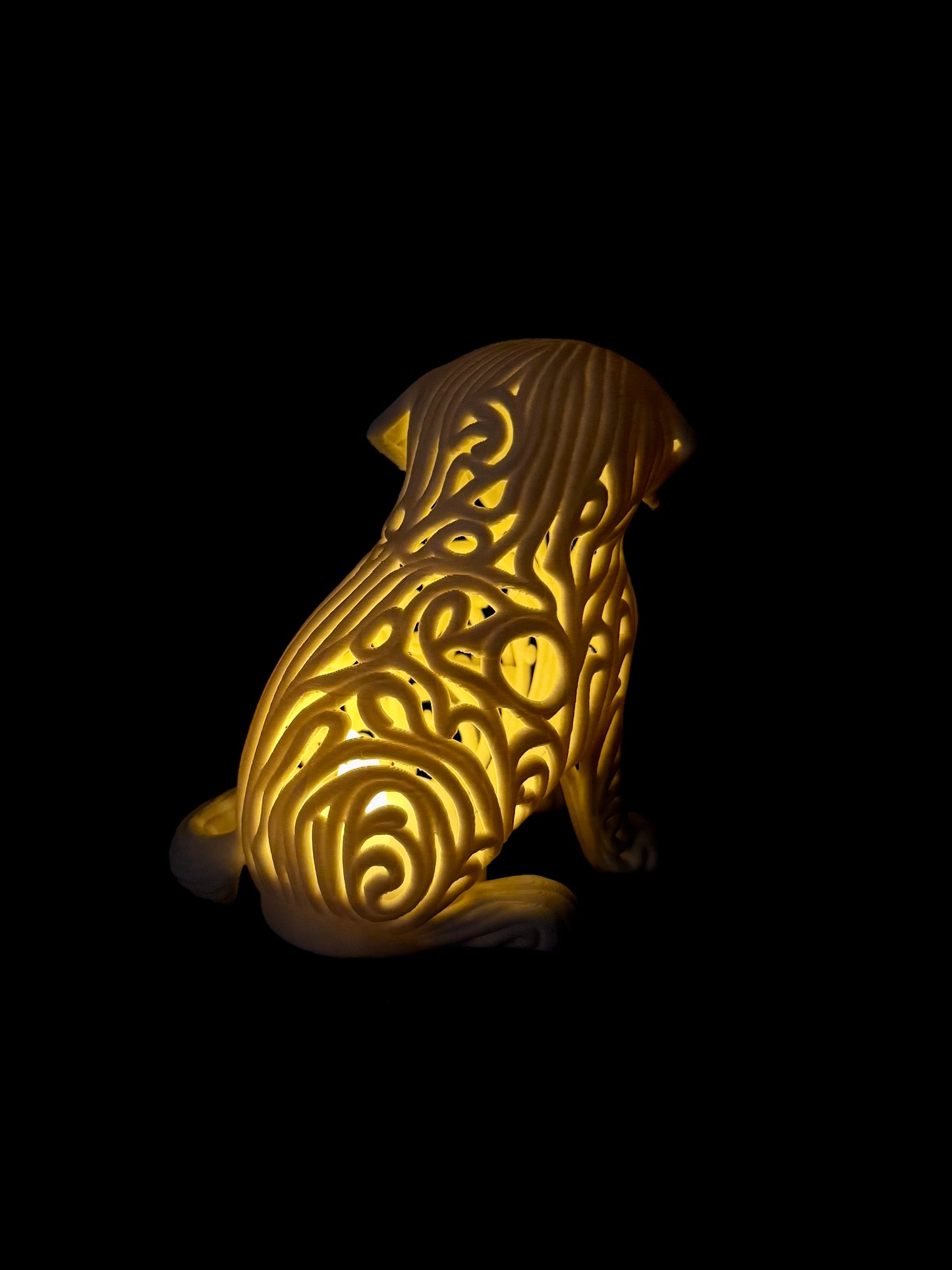 Saint Bernard in an ornamental style for LED tealight