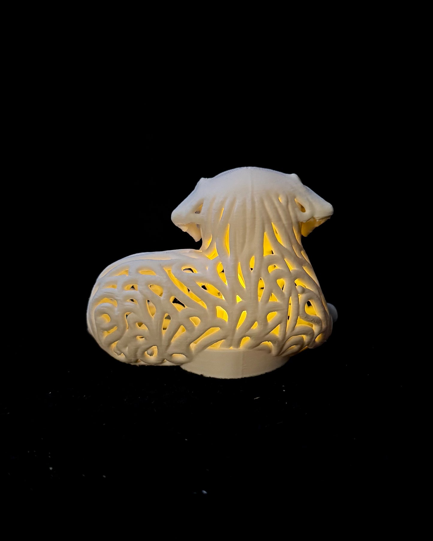 Golden Retriever im Ornament - Stil für LED-Teelicht (liegend)